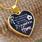 New Beginnings Necklace Stainless Steel or 18k Gold Heart 18-22"-Express Your Love Gifts
