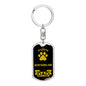 Newfoundland Keychain Stainless Steel or 18k Gold-Express Your Love Gifts