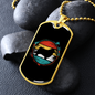 Newfoundland Necklace Stainless Steel or 18k Gold Dog Tag 24" Chain-Express Your Love Gifts