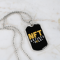 NFT Artists Gold Crypto Necklace Stainless Steel or 18k Gold Dog Tag 24" Chain-Express Your Love Gifts