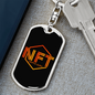 NFT Crypto Guru Crypto Keychain Stainless Steel or 18k Gold Dog Tag Keyring-Express Your Love Gifts