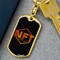 NFT Crypto Guru Crypto Keychain Stainless Steel or 18k Gold Dog Tag Keyring-Express Your Love Gifts