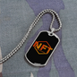 NFT Crypto Guru Crypto Necklace Stainless Steel or 18k Gold Dog Tag 24" Chain-Express Your Love Gifts