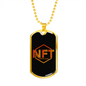 NFT Crypto Guru Crypto Necklace Stainless Steel or 18k Gold Dog Tag 24" Chain-Express Your Love Gifts