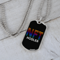 NFT Hodler Crypto Necklace Stainless Steel or 18k Gold Dog Tag 24" Chain-Express Your Love Gifts