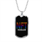 NFT Hodler Crypto Necklace Stainless Steel or 18k Gold Dog Tag 24" Chain-Express Your Love Gifts