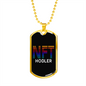 NFT Hodler Crypto Necklace Stainless Steel or 18k Gold Dog Tag 24" Chain-Express Your Love Gifts