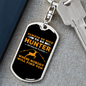 Nice To Be Hunter Keychain Stainless Steel or 18k Gold Dog Tag Keyring-Express Your Love Gifts