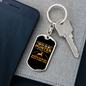 Nice To Be Hunter Keychain Stainless Steel or 18k Gold Dog Tag Keyring-Express Your Love Gifts