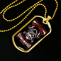 Night And Day Firemen Firefighter Gift Stainless Steel or 18k Gold Dog Tag 24" Chain-Express Your Love Gifts