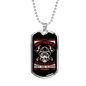Night And Day Firemen Firefighter Gift Stainless Steel or 18k Gold Dog Tag 24" Chain-Express Your Love Gifts