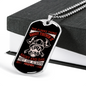 Night And Day Firemen Firefighter Gift Stainless Steel or 18k Gold Dog Tag 24" Chain-Express Your Love Gifts