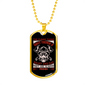 Night And Day Firemen Firefighter Gift Stainless Steel or 18k Gold Dog Tag 24" Chain-Express Your Love Gifts