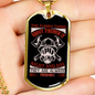 Night And Day Firemen Firefighter Gift Stainless Steel or 18k Gold Dog Tag 24" Chain-Express Your Love Gifts