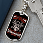 Night And Day Firemen Firefighter Keychain Stainless Steel or 18k Gold Dog Tag Keyring-Express Your Love Gifts