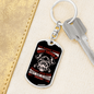 Night And Day Firemen Firefighter Keychain Stainless Steel or 18k Gold Dog Tag Keyring-Express Your Love Gifts