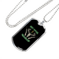 Night Hunting Is Everything Hunting Necklace Stainless Steel or 18k Gold Dog Tag 24"-Express Your Love Gifts