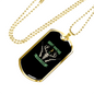 Night Hunting Is Everything Hunting Necklace Stainless Steel or 18k Gold Dog Tag 24"-Express Your Love Gifts