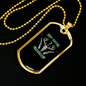 Night Hunting Is Everything Hunting Necklace Stainless Steel or 18k Gold Dog Tag 24"-Express Your Love Gifts