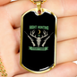 Night Hunting Is Everything Hunting Necklace Stainless Steel or 18k Gold Dog Tag 24"-Express Your Love Gifts