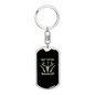 Night Hunting Is Everything Keychain Stainless Steel or 18k Gold Dog Tag Keyring-Express Your Love Gifts
