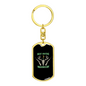 Night Hunting Is Everything Keychain Stainless Steel or 18k Gold Dog Tag Keyring-Express Your Love Gifts