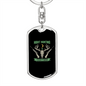 Night Hunting Is Everything Keychain Stainless Steel or 18k Gold Dog Tag Keyring-Express Your Love Gifts