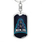 Ninja Keychain Dog Tag Stainless Steel or 18k Gold-Express Your Love Gifts