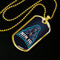 Ninja Necklace Stainless Steel or 18k Gold Dog Tag 24" Chain-Express Your Love Gifts