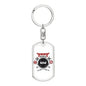 Ninja Ready Keychain Dog Tag Stainless Steel or 18k Gold-Express Your Love Gifts