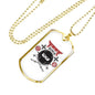 Ninja Ready Necklace Stainless Steel or 18k Gold Dog Tag 24" Chain-Express Your Love Gifts