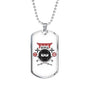 Ninja Ready Necklace Stainless Steel or 18k Gold Dog Tag 24" Chain-Express Your Love Gifts