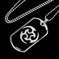 Ninja Throwing Necklace Dog Tag Stainless Steel or 18k Gold Finish 24"-Express Your Love Gifts