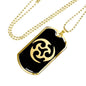 Ninja Throwing Necklace Dog Tag Stainless Steel or 18k Gold Finish 24"-Express Your Love Gifts