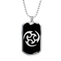 Ninja Throwing Necklace Dog Tag Stainless Steel or 18k Gold Finish 24"-Express Your Love Gifts