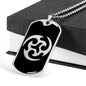 Ninja Throwing Necklace Dog Tag Stainless Steel or 18k Gold Finish 24"-Express Your Love Gifts