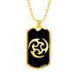 Ninja Throwing Necklace Dog Tag Stainless Steel or 18k Gold Finish 24"-Express Your Love Gifts