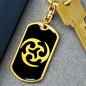 Ninja Throwing Necklace Martial Arts Keychain Dog Tag Stainless Steel or 18k Gold-Express Your Love Gifts