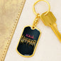 Ninja Warriors 3D Keychain Dog Tag Stainless Steel or 18k Gold-Express Your Love Gifts