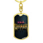 Ninja Warriors 3D Keychain Dog Tag Stainless Steel or 18k Gold-Express Your Love Gifts