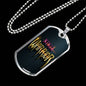 Ninja Warriors 3D Necklace Stainless Steel or 18k Gold Dog Tag 24" Chain-Express Your Love Gifts