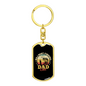 No.1 Best Fishing Dad Ever Fishing Keychain Stainless Steel or 18k Gold Dog Tag Keyring-Express Your Love Gifts