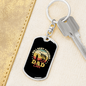 No.1 Best Fishing Dad Ever Fishing Keychain Stainless Steel or 18k Gold Dog Tag Keyring-Express Your Love Gifts