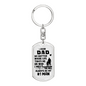No. 1 Man Dad Keychain Stainless Steel or 18k Gold Dog Tag Keyring-Express Your Love Gifts