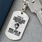 No Condemnation In Christ Keychain Stainless Steel or 18k Gold Dog Tag Keyring-Express Your Love Gifts