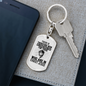 No Condemnation In Christ Keychain Stainless Steel or 18k Gold Dog Tag Keyring-Express Your Love Gifts