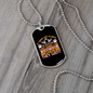 No Dogs in Heaven Pink Necklace Stainless Steel or 18k Gold Dog Tag 24" Chain-Express Your Love Gifts