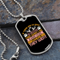 No Dogs in Heaven Pink Necklace Stainless Steel or 18k Gold Dog Tag 24" Chain-Express Your Love Gifts
