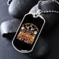 No Dogs in Heaven Pink Necklace Stainless Steel or 18k Gold Dog Tag 24" Chain-Express Your Love Gifts