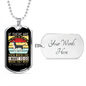No Dogs in Heaven Siberian Necklace Stainless Steel or 18k Gold Dog Tag 24" Chain-Express Your Love Gifts